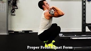 How To Front Squat With Proper Form [upl. by Lonne]