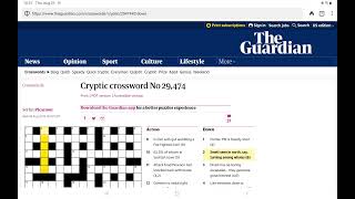 Guardian Cryptic Crossword Thursday 29 August 2024 [upl. by Mahsih]