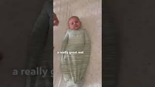 Unswaddling How to unswaddle a baby swaddelini swaddlechallenge newparent [upl. by Leahcimsemaj]