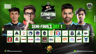 Bingo Nachos x IGL BGMI GAMEON CUP  Semi Final  Day  1 ft IQOOSoul godlike Teamomega etc [upl. by Elcin]