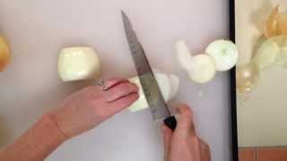 How to Vertically Slice Onions  Cooking Light [upl. by Markus]