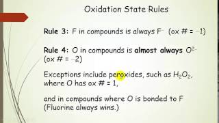 Oxidation Reduction Reactions and Oxidation States Lecture [upl. by Knepper]