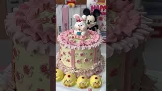 Immersive Cake Making  Bunny Decorated Cake EnasAbdlhafezg6e [upl. by Neenaj211]