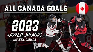 All Canada Goals  WJC 2023 [upl. by Harvison381]