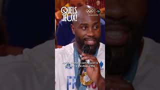 Teddy Riner explique le clash contre son adversaire géorgien  paris2024 olympics [upl. by Refotsirk]