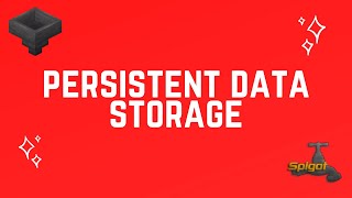 Spigot Plugin Development  58  Persistent Data Storage [upl. by Yarg]