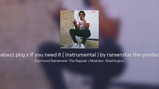 Shabazz pbg x if you need it  instrumental  by ramenstar the producer [upl. by Heck]