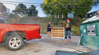 Dumpster Diving at Retail Shops  We Found Furniture Behind the Dumpsters [upl. by Dauf]