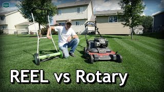 Reel vs Rotary Lawn Mowers  Pros and Cons Cut Quality How To Mow Low [upl. by Ybsorc]