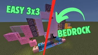 EASY 3x3 PISTON DOOR bedrock 121 [upl. by Geer]