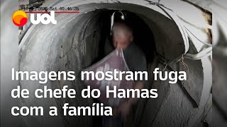 Israel divulga vídeo de líder do Hamas Yahya Sinwar em túnel horas antes de ataque de 7 de outubro [upl. by Vogele]