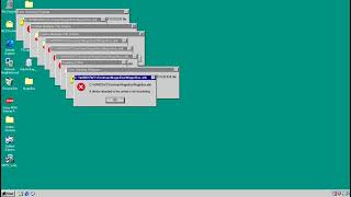 Windows 98 Crazy Error Preview [upl. by Notwal]