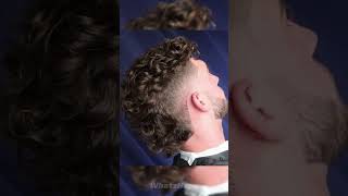 Curly Mullet  Mens Haircut haircut haircuts menshaircut [upl. by Annwahsal746]