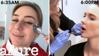 A Dermatologist’s Entire Routine From Waking Up to Lip Injections  Work It  Allure [upl. by Inot950]