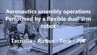 2015 TECNALIA NextageOpen  Dualarm robot for Aeronautics Pilot Station [upl. by Kandace281]