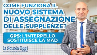 Nuovo sistema di chiamata per le supplenze scuola ➡️ interpello telematico al posto della MAD [upl. by Uokes]