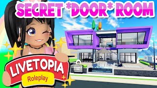 SECRET DOORS ROOM NEW MANSION in LIVETOPIA Roleplay roblox [upl. by Idorb842]