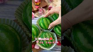 Mochis de sandía 🍉 recetas recetasfaciles kawaii [upl. by Mitran639]