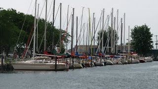 Circumnavigating The Great Lake Erie Toledo Beach Michigan [upl. by Sewole]