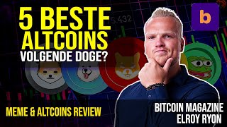 5 BESTE meme coins 2024  Welke MEME crypto coin is de volgende SHIB DOGE of PEPE [upl. by Whitehouse]