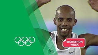 Meb Keflezighi relives the 2004 Athens Marathon  Olympic Rewind [upl. by Johannes]