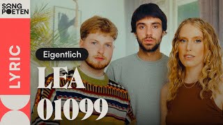 LEA x 01099  Eigentlich Songpoeten Lyric Video [upl. by Guendolen]