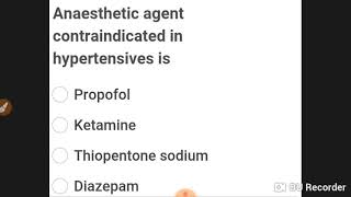 Anesthesia 30 mcq previous years exam [upl. by Molloy]