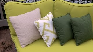 How to Make a Throw Pillow with Piping [upl. by Etnom]