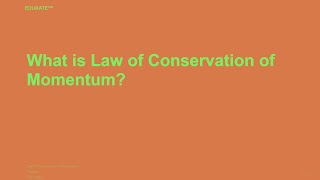 What is Law of Conservation of Momentum [upl. by Eiresed]