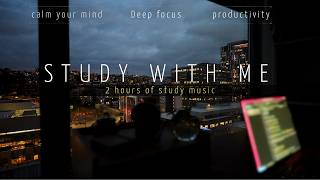 Study With Me  Cozy Cloudy Night 🌧️  Lofi Beats for Focus amp Relaxation [upl. by Airotciv]