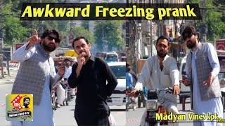 freezing while talking Prank  Madyan Vines kpk [upl. by Aitram]