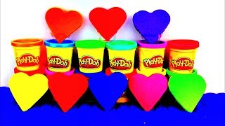 Happy Valentines Day Play Doh Hearts Thomas and Friends Peppa Pig Cars 2 Kinder Surprise Eggs [upl. by Aicekal]