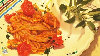 163  Linguine alla gallinellabutti giù anche la padella primo piatto di mare semplice e buono [upl. by Joellen]