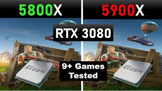 AMD RYZEN 5800X vs 5900x with 3080 in 1440p 4k  Valhalla Farcry Hprizon New Dawn RDR 2 more [upl. by Remsen]