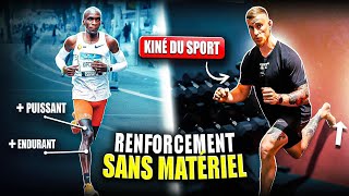 RENFORCEMENT MUSCULAIRE COURSE À PIED  les 3 meilleures séances sans matériel et en moins de 15 [upl. by Atinuj]