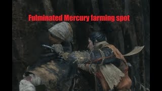 Sekiro  fulminated mercury farming  grinding spot and yasharikus sugar  UnderShrine Valley [upl. by Lester879]