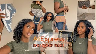 ALIEXPRESS LUXURY DESIGNER HAUL  BADDIE ON A BUDGET [upl. by Tansy]