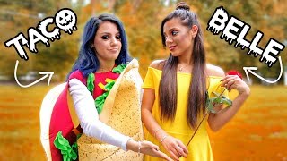 8 DIY Duo Halloween Costumes for Couples Best Friends  Sisters Niki and Gabi [upl. by Roxi259]