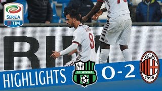 Sassuolo  Milan 02  Highlights  Giornata 12  Serie A TIM 201718 [upl. by Sinegold]