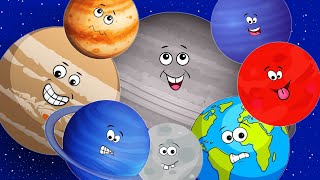 Planets Song  Nursery Rhymes amp Kids Songs  Solar System Song [upl. by Kizzee]