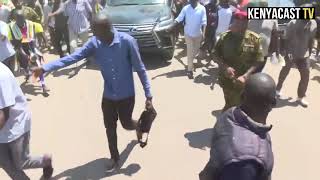 PRESIDENT RUTO RECEIVES WARM WELCOME IN HOMABAY AFTER RAILAS AUC LAUNCH AT STATEHOUSE [upl. by Dracir456]