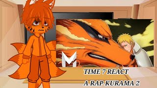 🍥TIME 7HinataJirayaKurama react a RAP Kurama 2Até logoreact🍥 [upl. by Maureen]