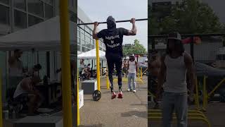 In Brooklyn getting busy workoutmotivation calisthanic pullups explorepage viral sports [upl. by Winne]