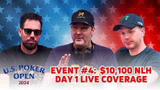 Schulman and Hellmuth Play Wild Day 1 of 2024 US Poker Open Event 4 [upl. by Livingston]