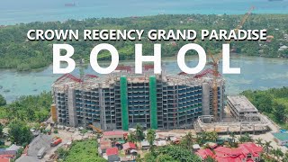 CONSTRUCTION UPDATE  CROWN REGENCY RESORT in BOHOL  PANGLAO ISLAND  AERIAL TOUR [upl. by Suzie]