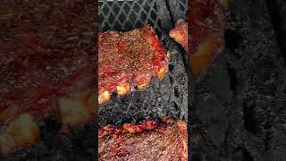 Smoked kissed spareribs 🍖🔥 ribs bbq foodie [upl. by Annad]