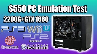 Emulation Test 550 Gaming PC  CEMU RPCS3 PCSX2 Redream [upl. by Hsan937]