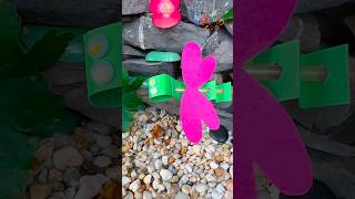 DIY Easy Paper Dragonflies Craft for Kids 🐉  Fun Straw Tutorial diy craft craftyfun kids [upl. by Belia]