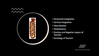 Types of Integration  Liberalization  Globalization  Sociology of Tourism  UGC Net [upl. by Haropizt]