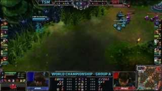 TSM vs SKT T1  TSM vs SK TELECOM T1  S3 Worlds 2013 Day 5 Group A  Season 3 Championship D5G3 VOD [upl. by Orlov]